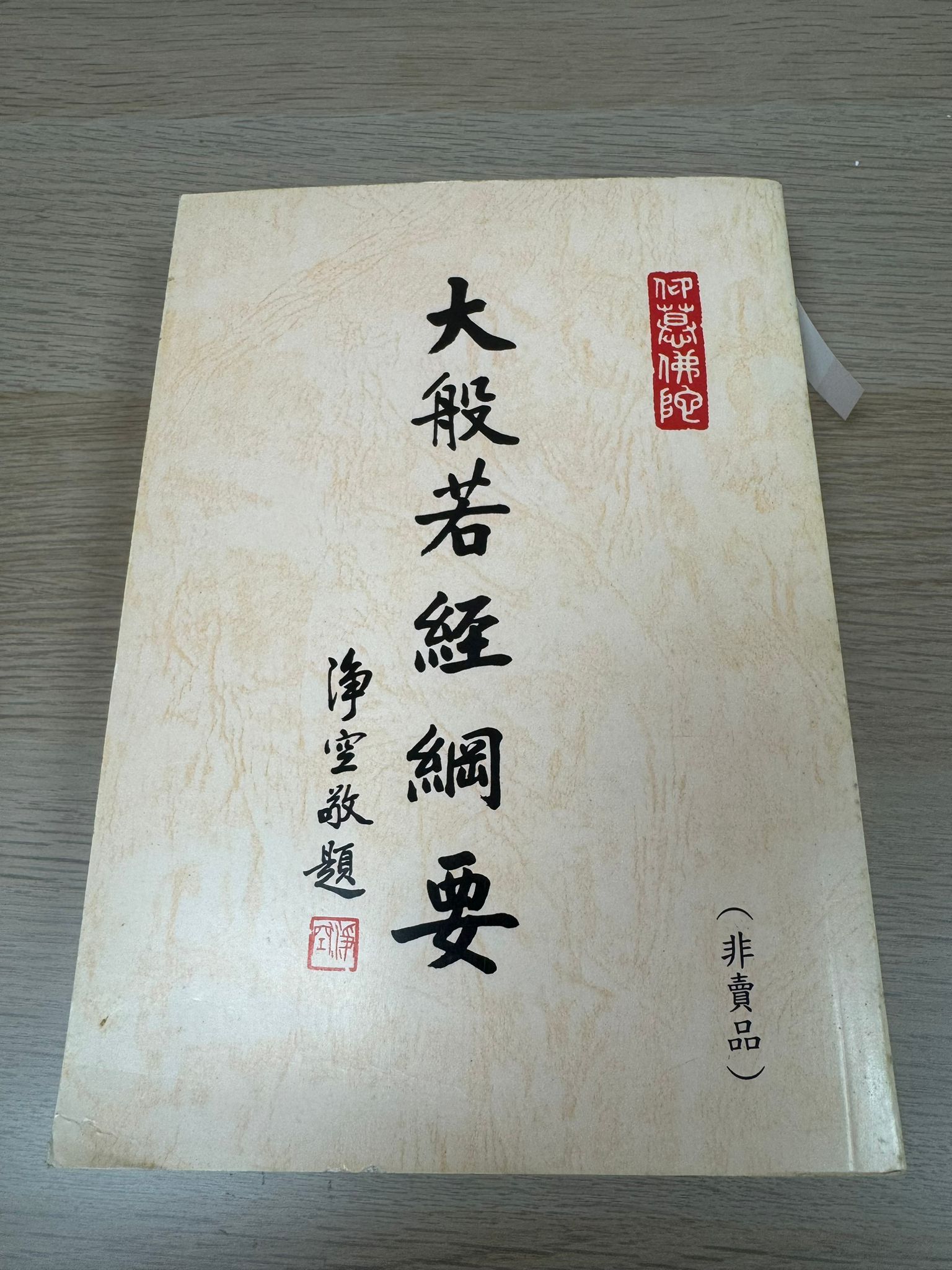 大般波若經綱要（A34)